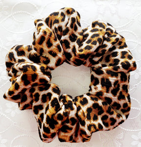 leopard scrunchies